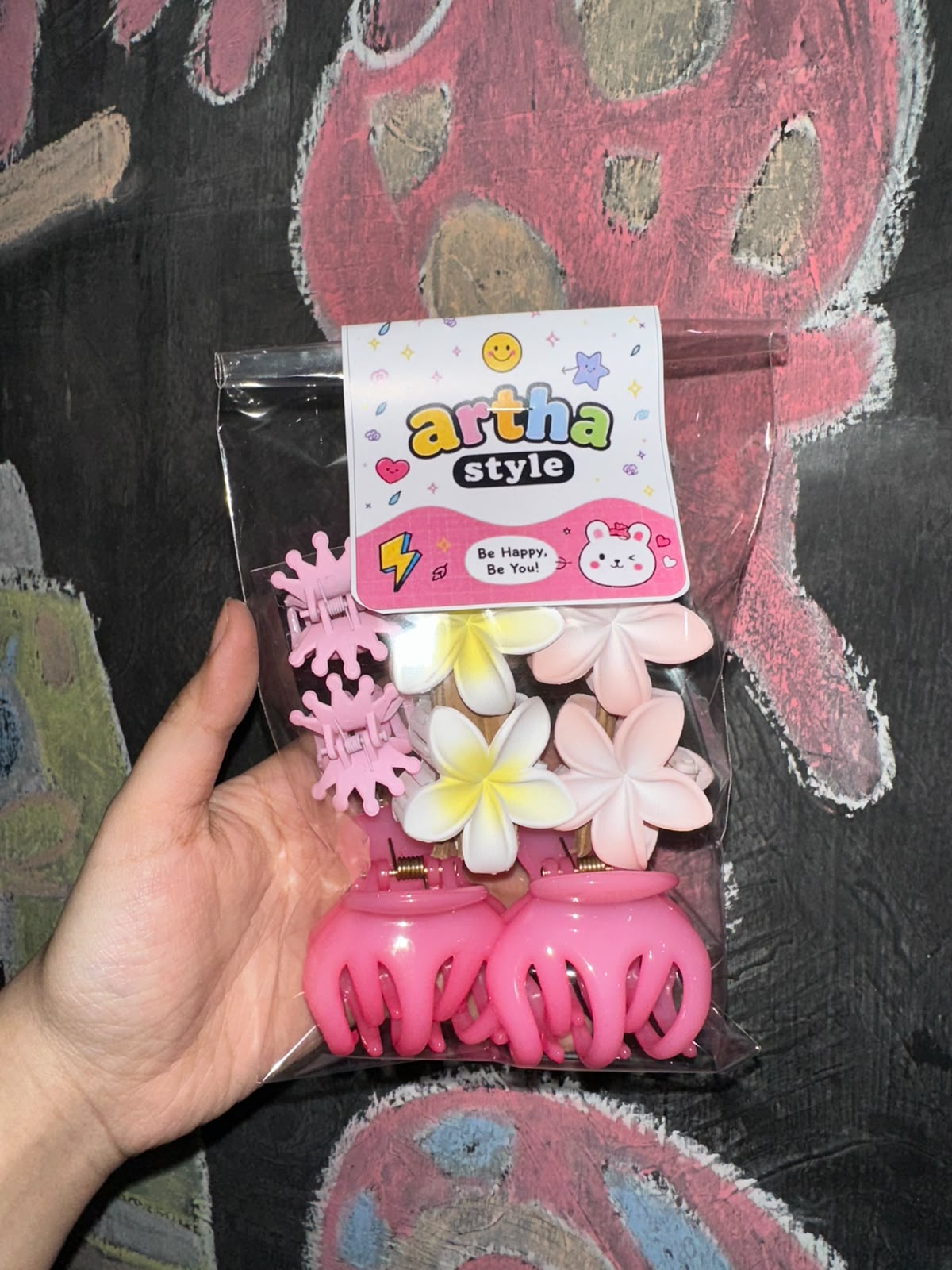 MIX Import Thailand – Jepit Rambut Bunga Pink