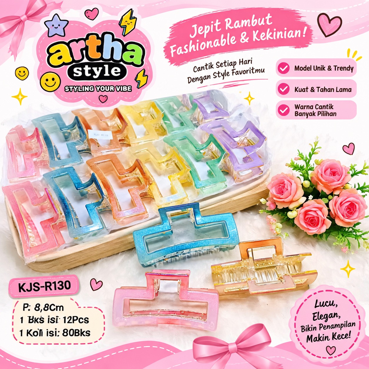 Jepit Rambut Fashionable & Kekinian!